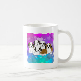 Taza De Café St Bernard Puppy Mug - Serie De Amor De Cachorro