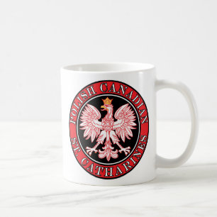 Taza De Café St Catharines Águila canadiense polaca