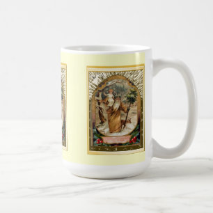 Taza De Café St Christopher que lleva al niño Jesús
