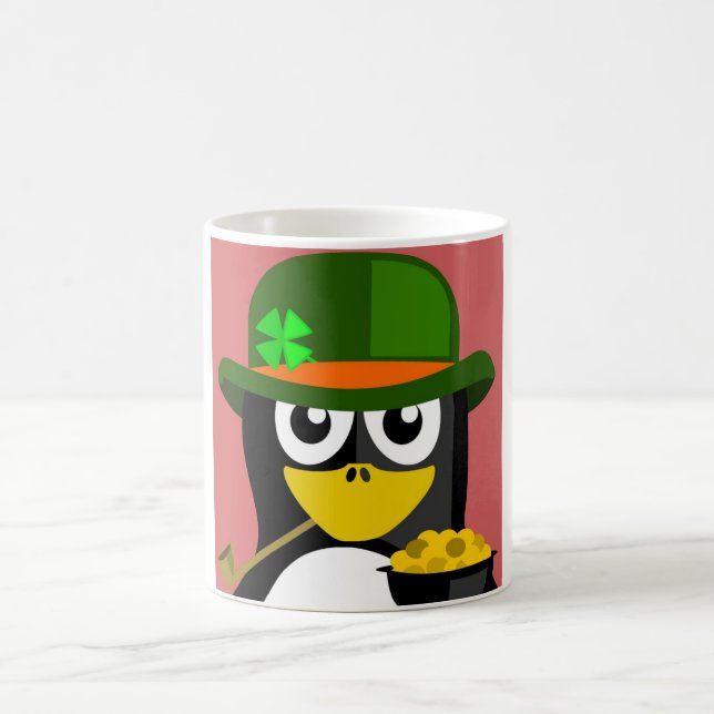 TAZA DE CAFÉ "ST. EL DÍA DE PATRICK" PENGUIN (Centro)