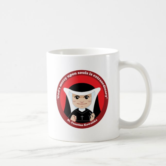 Taza De Café St. Faustina Kowalska (Derecha)