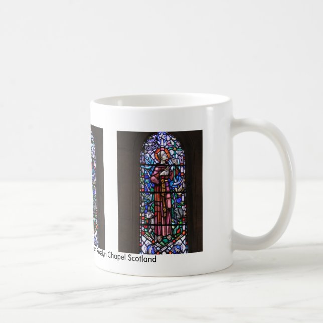 Taza De Café St Francis del vitral de Assisi (Derecha)