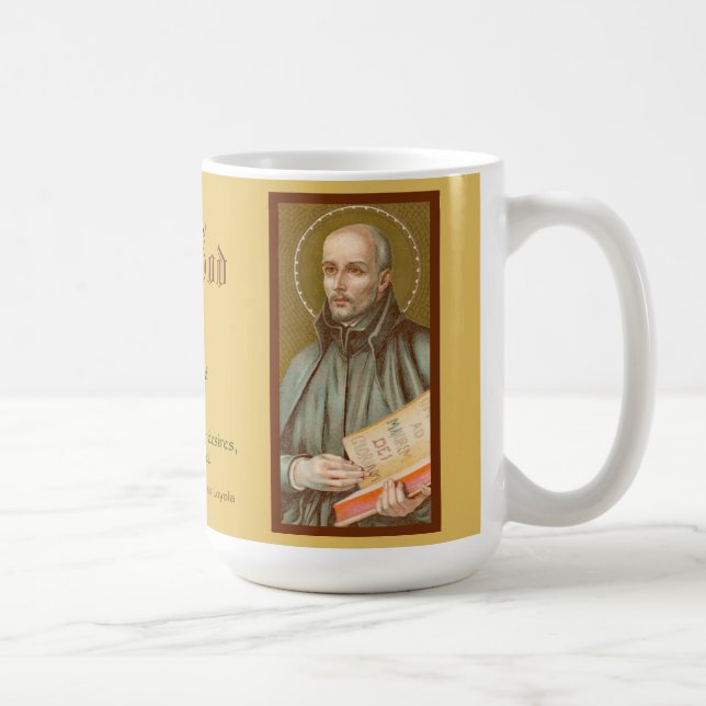Taza De Café St. Ignatius Loyola (JM 27; Cita) Café Mug (Derecha)