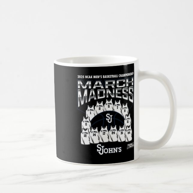 Taza De Café St. John's March Madness 2025 Men's Sketll Nil  (Derecha)