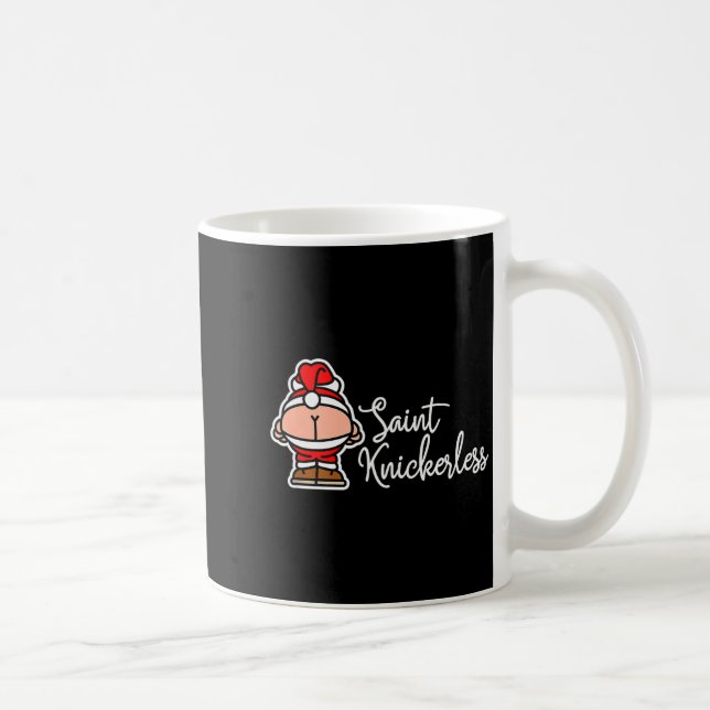 Taza De Café St. Knickerless Funny Mooning Santa Claus Christma (Derecha)