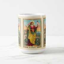 St. Margaret con un cartel de dragón y resurrecció