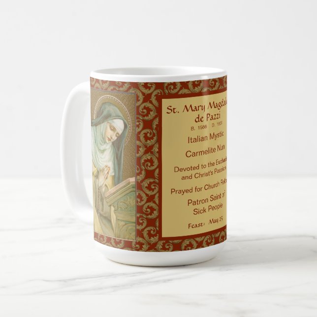 Taza De Café St. Mary Magdalene de Pazzi (JM 45) (Anverso izquierdo)