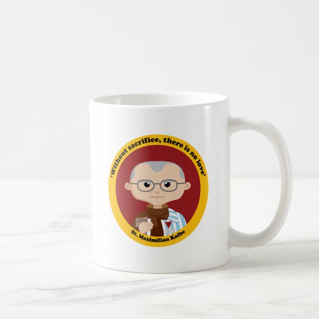 Taza De Café St. Maximiliano Kolbe (Derecha)