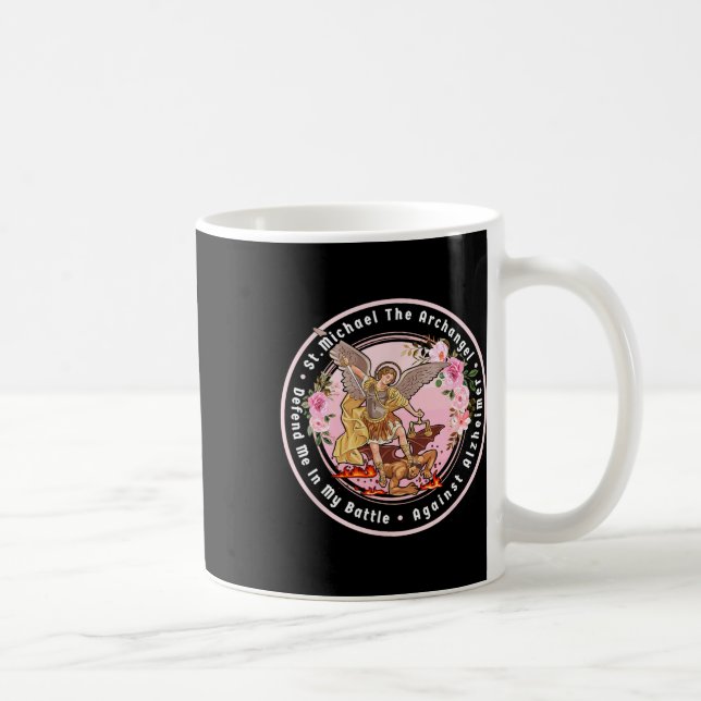 Taza De Café St. Michael The Archangel Me Ayuda Contra Heimerhe (Derecha)