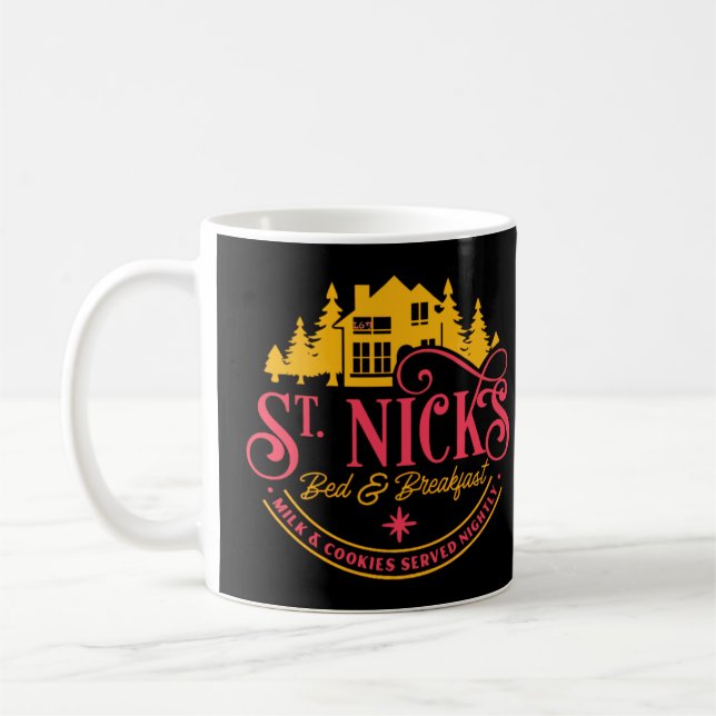 Taza De Café ST-NICKS BED & BREAKFAST navidades graciosos (Izquierda)
