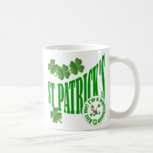 Taza De Café St Patrick's, bésame soy un leprechaun