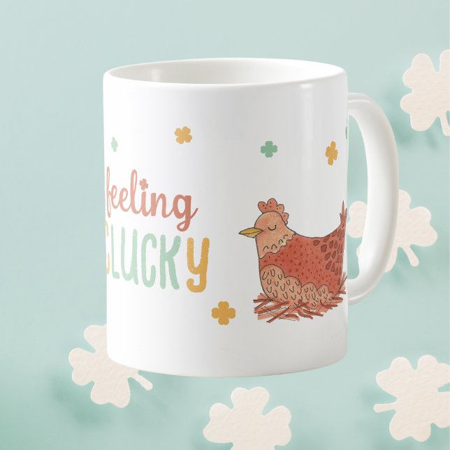 Taza De Café St. Patricks Day Chickens Funny Coffee Mug (Subido por el creador)