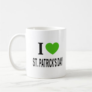 Taza De Café ❤️ ST. PATRICKS DAY con corazón verde