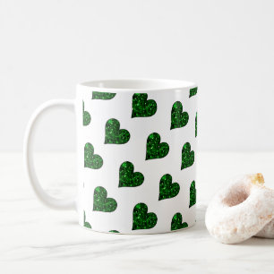 Taza De Café St. Patrick's Day Emerald Heart Mug