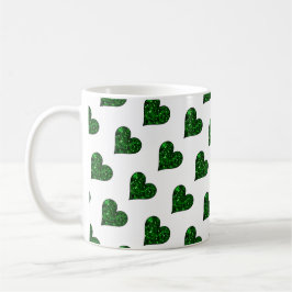 Taza De Café St. Patrick's Day Emerald Heart Mug