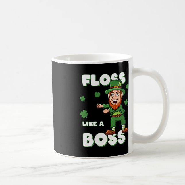Taza De Café St Patricks Day Floss Como Un Jefe Leprechaun Boys (Derecha)