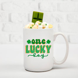 Taza De Café St. Patrick's Day One Lucky Boy Green Clover