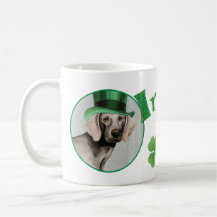 Taza De Café St. Patrick's Day Weimaraner