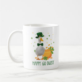 Taza De Café St. Patricks Happy Go Ducky