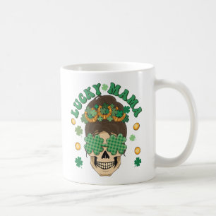 Taza De Café St. Patrick's Lucky Mama Skeleton