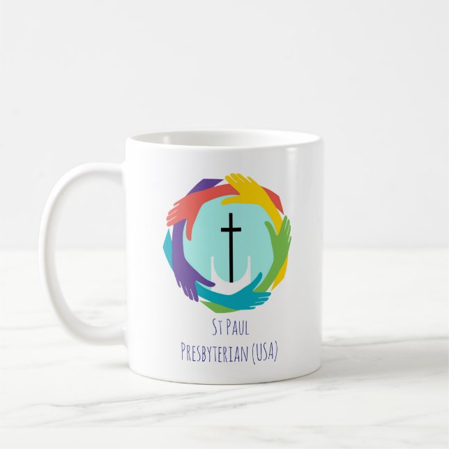 Taza De Café St Paul Pres Mission Mug 11 oz (Izquierda)