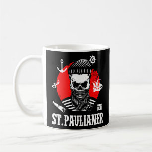 Taza De Café St. Pauli Hamburg Skull Paulian Saint Pauli
