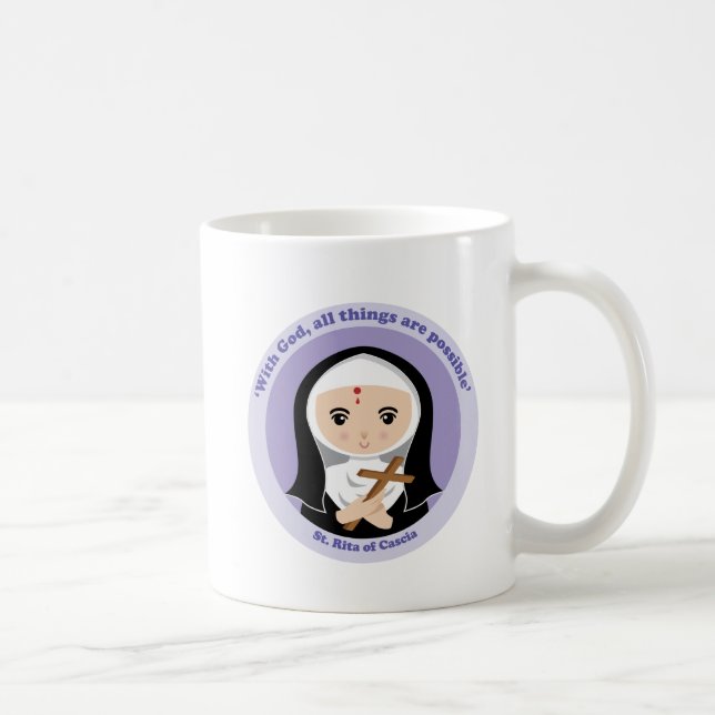 Taza De Café St. Rita de Cascia (Derecha)