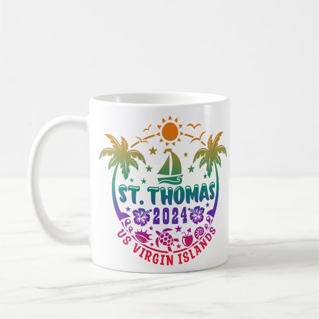 Taza De Café St. Thomas Bliss: Islas Vírgenes Tropicales de Est (Izquierda)