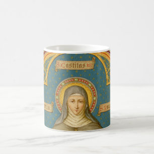 Taza De Café Sta. Clara de Asís y Rollos de Votos (SAU 027)