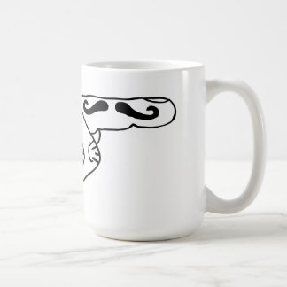 Taza De Café stache del dedo