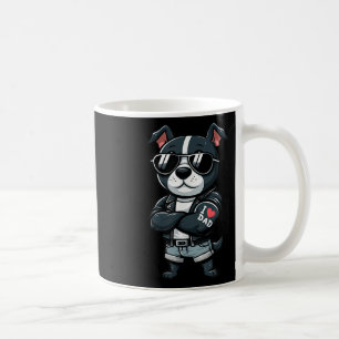 Taza De Café Staffordshire Bull Terrier amo a papá perro divert