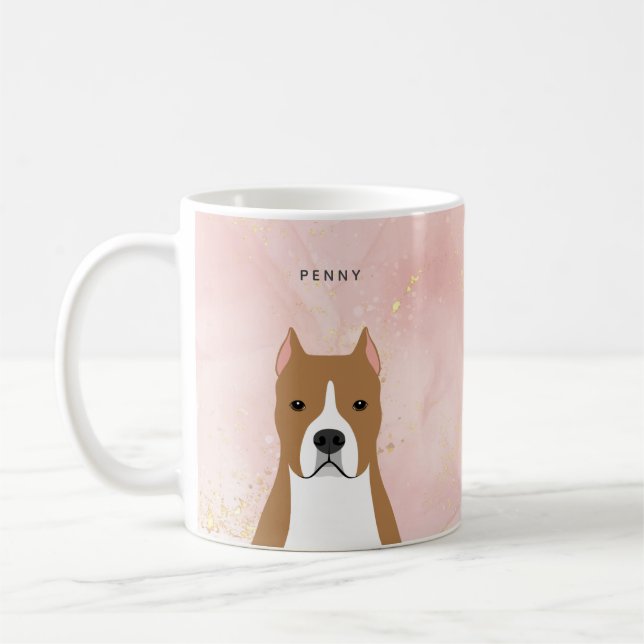 Taza De Café Staffordshire Bull Terrier Mugs (Izquierda)