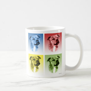 Taza De Café Staffordshire Bull Terrier Pop Art