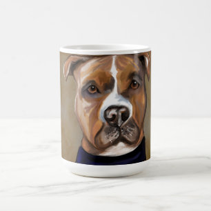 TAZA DE CAFÉ STAFFORDSHIRE TERRIER