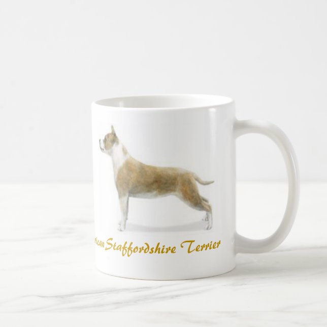Taza De Café ¡Staffordshire Terrier americano, amante del perro (Derecha)