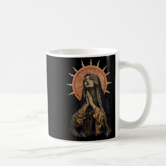 Taza De Café Stained Gl Prayer Faith  (Derecha)
