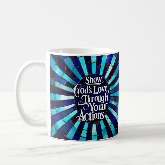 Taza De Café Stained Glass - Show Love (Izquierda)
