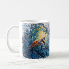 Taza De Café Stained Sea Turtle