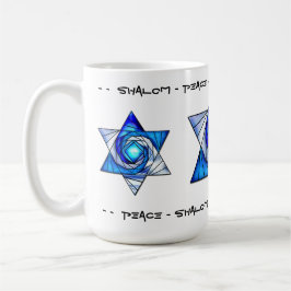 Taza De Café StainGlass Mogen David (Personalizado)