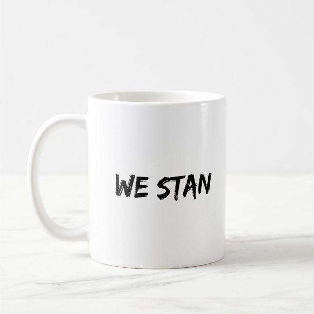 Taza De Café STAN Guay Funny Typo Black Writing (Izquierda)