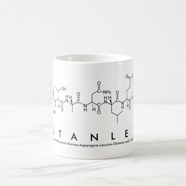 Taza De Café Stanley peptide name mug (Centro)