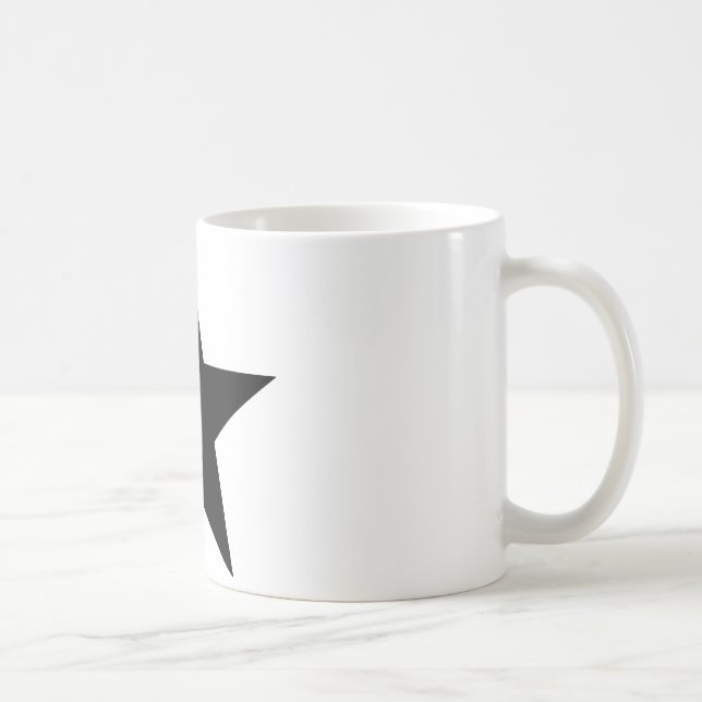 Taza De Café Star Black The MUSEUM Zazzle Gifts (Derecha)