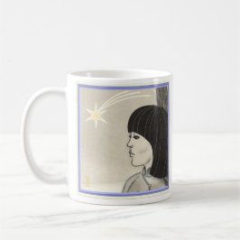 Taza De Café Star Chica White 11 oz