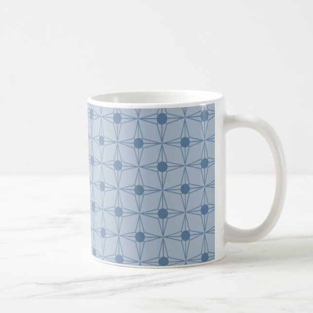 Taza De Café Star Mug, azul, con punto retro (Derecha)