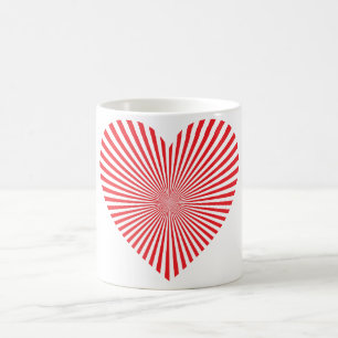 Taza De Café Starburst Heart Coffee Mug