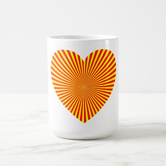 Taza De Café Starburst Heart Mug (Centro)