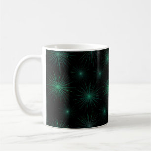 Taza De Café Starburst verde