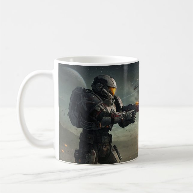 Taza De Café Starfall Explosion: Armored Space Warrior (Izquierda)