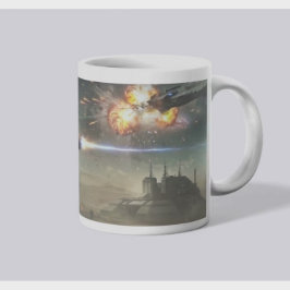 Taza De Café Starfall Explosion: Armored Space Warrior