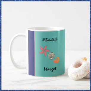 Taza De Café Starfish and Seashells Beach Life